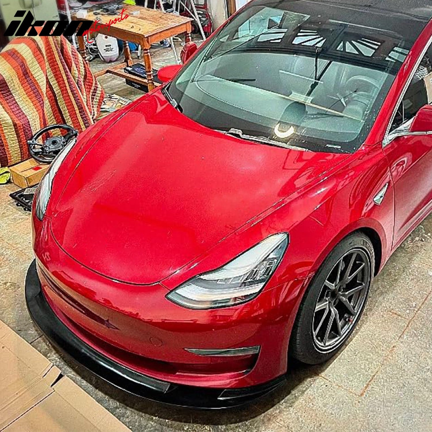 2017-2023 Tesla Model 3 MDA Style PU Front Bumper Lip Under Spoiler