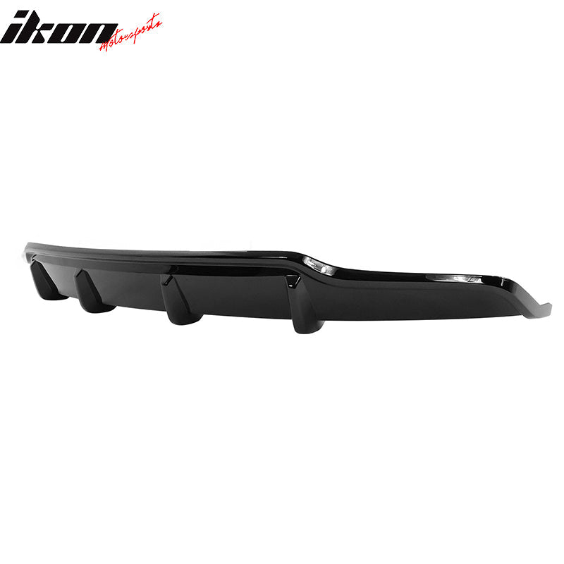 2017-2023 Tesla Model 3 Rear Bumper Lip Diffuser V Style #PBSB Black