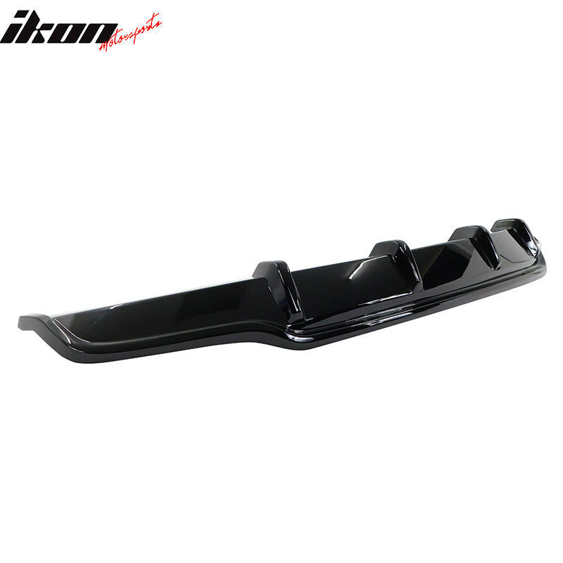 2017-2023 Tesla Model 3 Rear Bumper Lip Diffuser V Style #PBSB Black