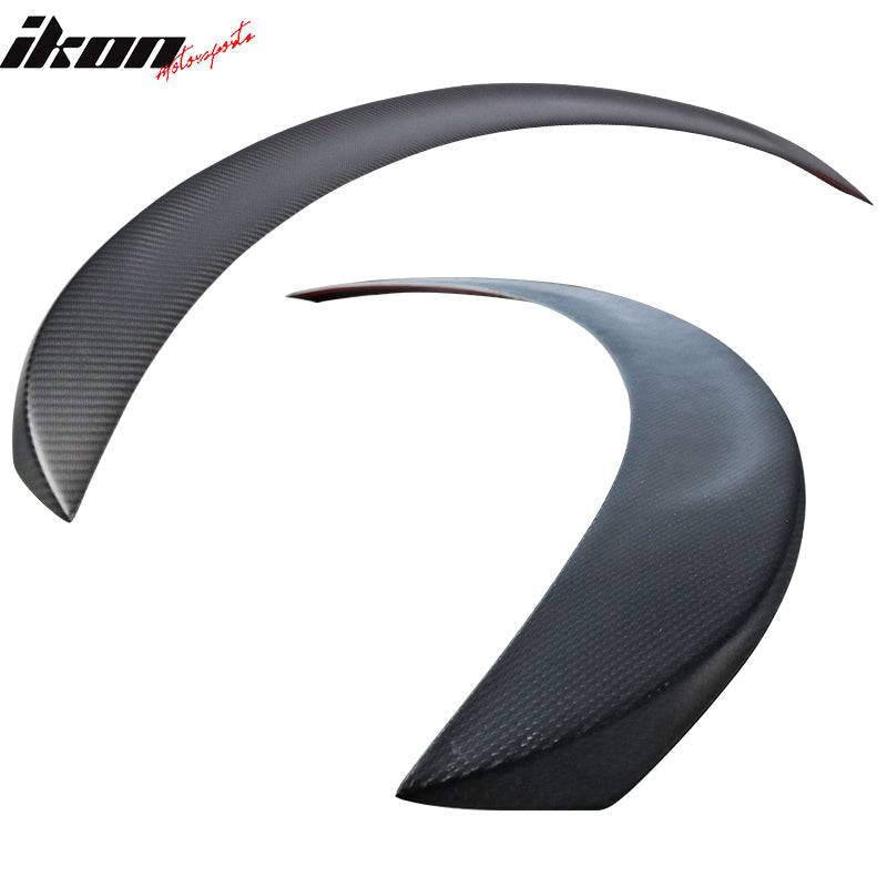 2017-2023 Tesla Model 3 IKON Style Matte Carbon Fiber Rear Spoiler