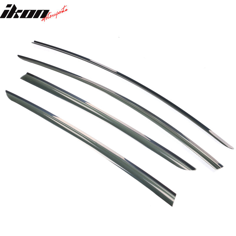 2017-2024 Tesla Model 3 Smoke Acrylic Window Visors Deflectors 4PCS