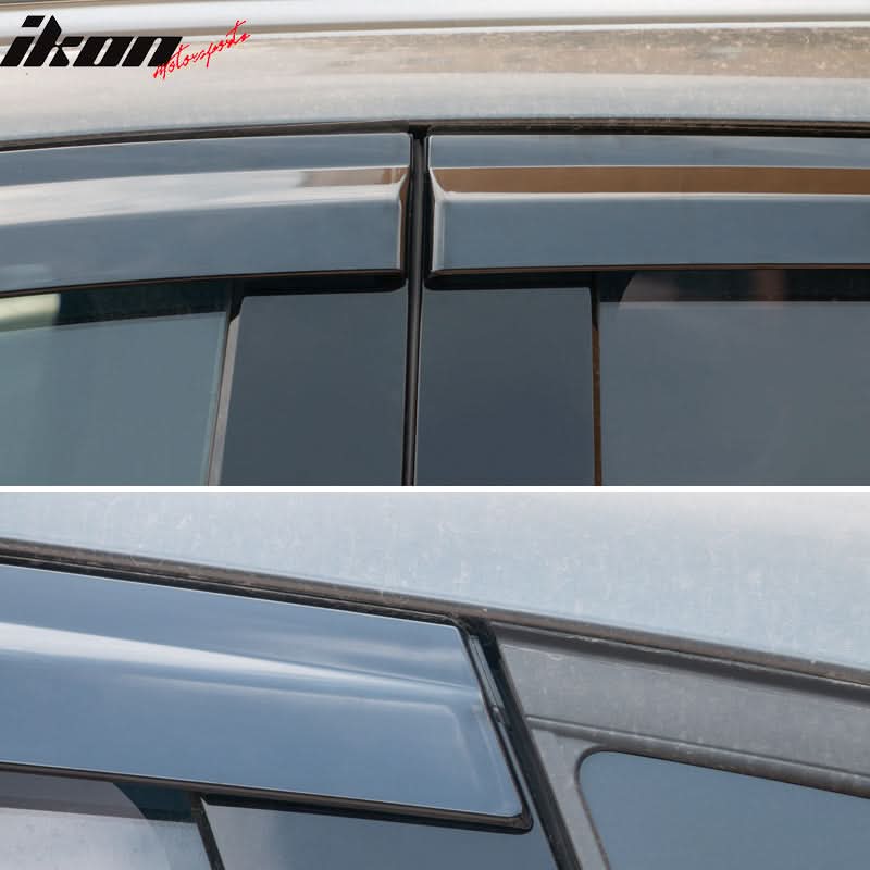 2017-2025 Mazda CX5 Slim Style Smoke Tinted Window Visor Polycarbonate