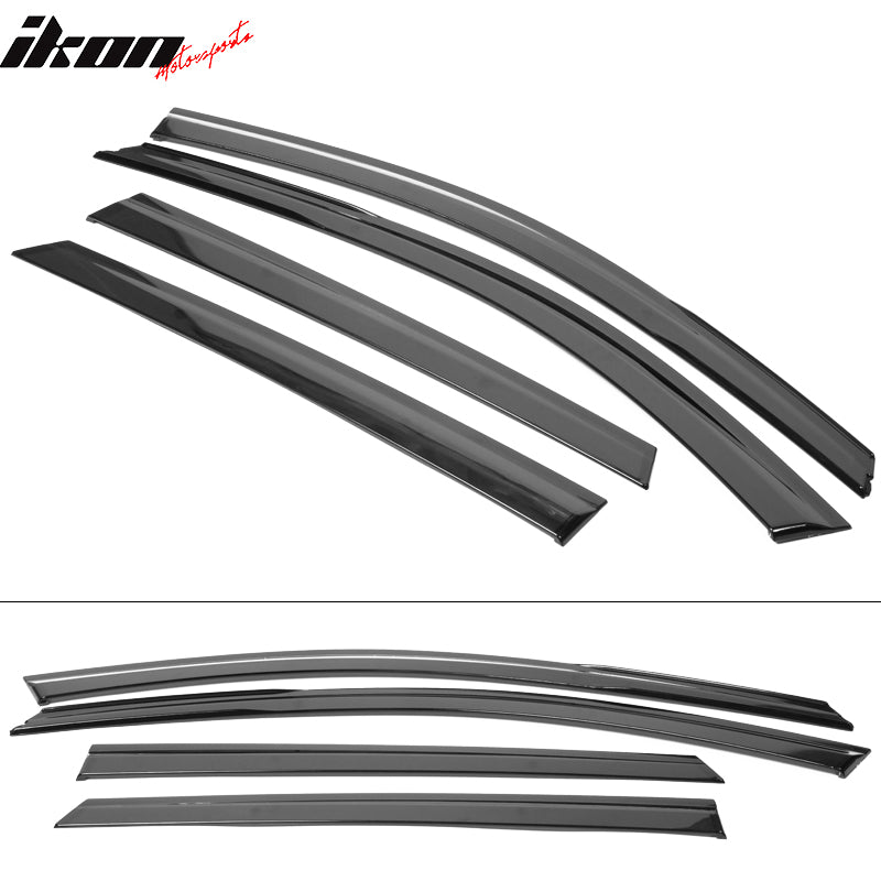 2017-2025 Mazda CX5 Slim Style Smoke Tinted Window Visor Polycarbonate