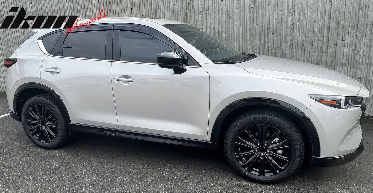 2017-2025 Mazda CX5 Slim Style Smoke Tinted Window Visor Polycarbonate