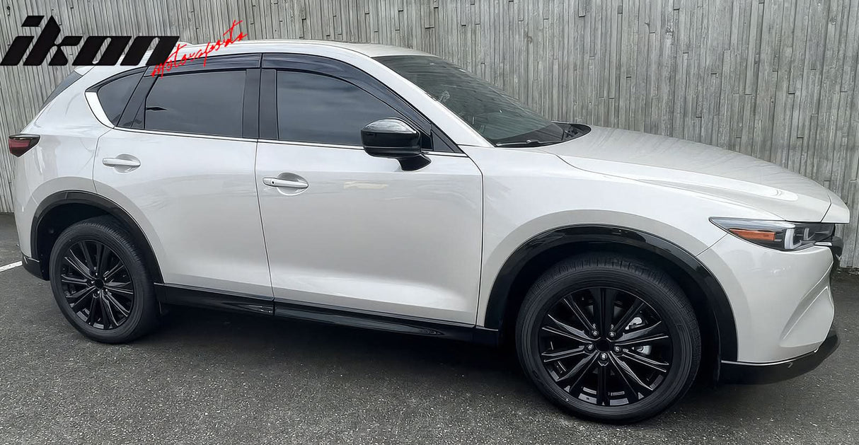 2017-2025 Mazda CX5 Slim Style Smoke Tinted Window Visor Polycarbonate