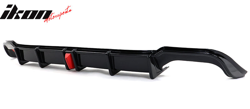 2018-2022 Honda Accord Sport LED Rear Lip Diffuser Gloss Black