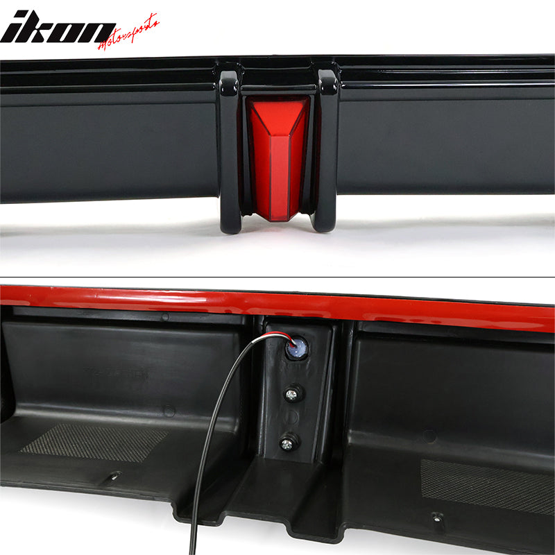 2018-2022 Honda Accord Sport LED Rear Lip Diffuser Gloss Black