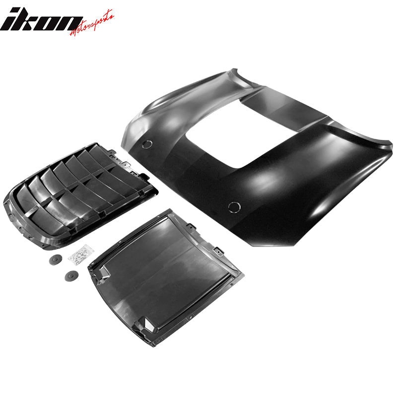 2018-2023 Ford Mustang Hood GT500 Style Unpainted Car Hood Aluminum