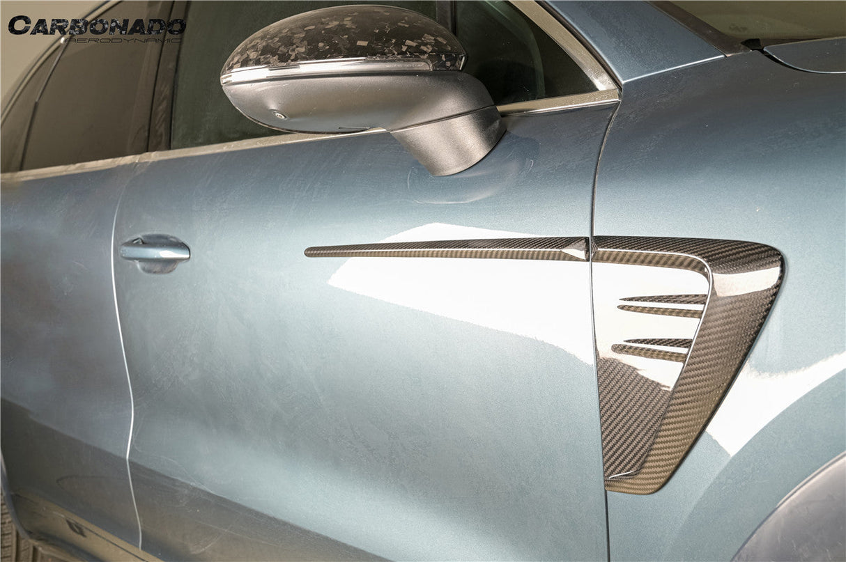 2018-2025 Porsche 9Y0 Cayenne S E-Hybrid Turbo MSY Style Dry Carbon Fiber Fender Vent
