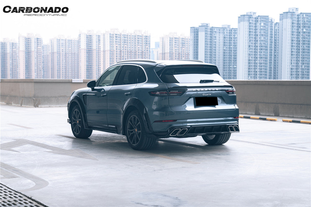 2018-2026 Porsche 9Y0 9Y3 Cayenne S Coupe E-Hybrid MSY Style Dry Carbon Fiber Rear Lip Diffuser