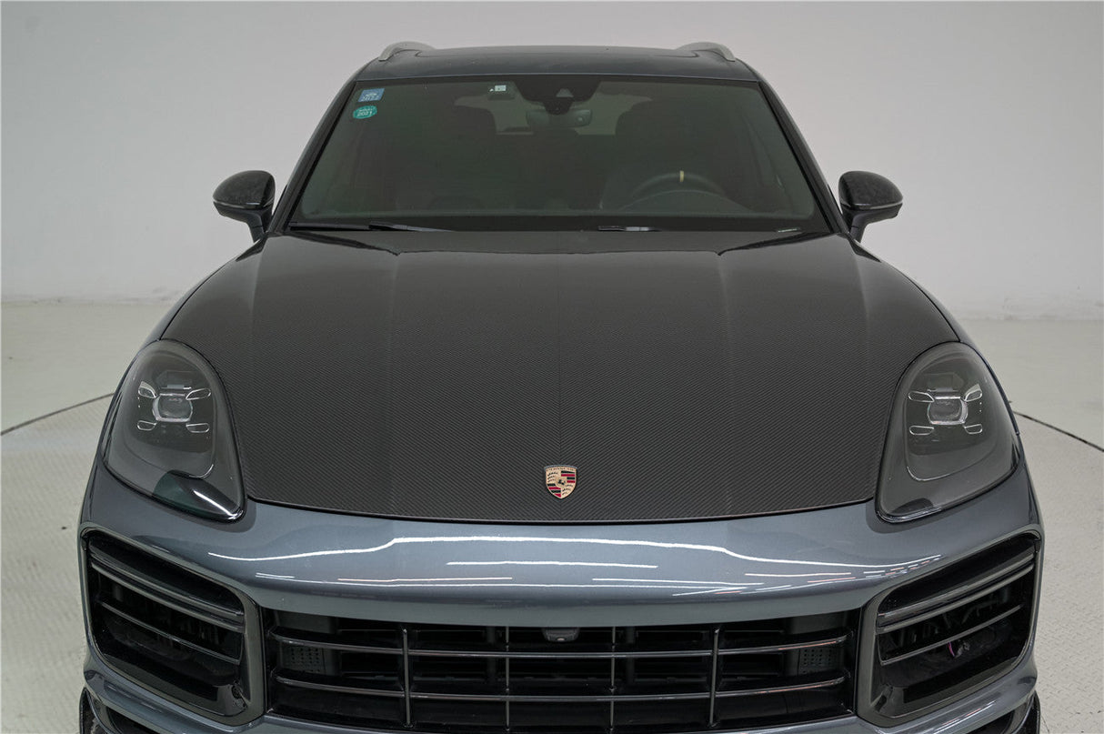 2018-2023 Porsche 9Y0 Cayenne S Coupe E-Hybrid OEM Style Dry Carbon Fiber Hood