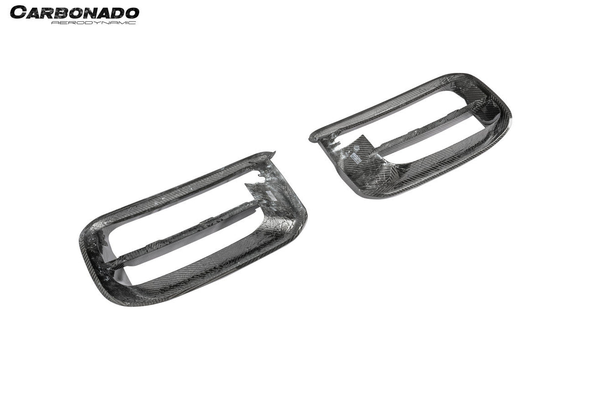 2018-2023 Porsche 9Y0.1 Cayenne Turbo TKT Style Dry Carbon Fiber Front Bumper Vent Cover