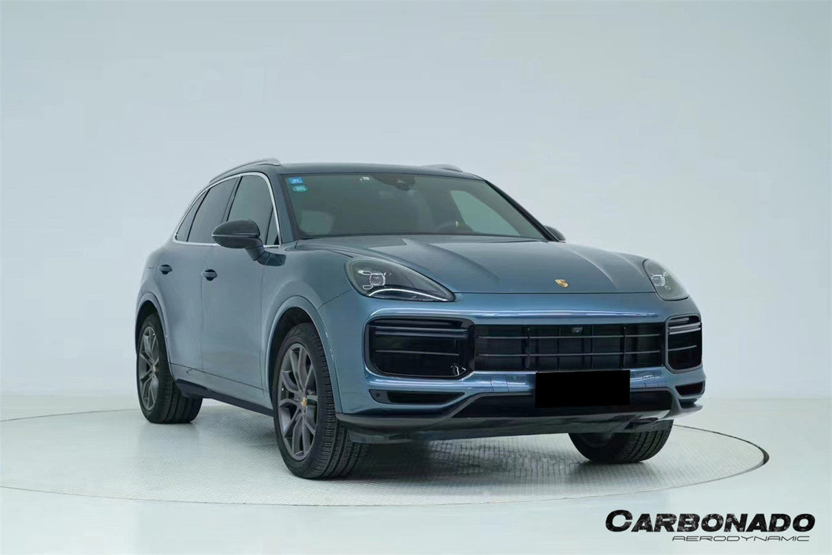 2018-2023 Porsche 9Y0 Cayenne Turbo Convert TurboGT-Style Dry Carbon Fiber Front Lip | Fits Turbo S E-Hybrid, Turbo