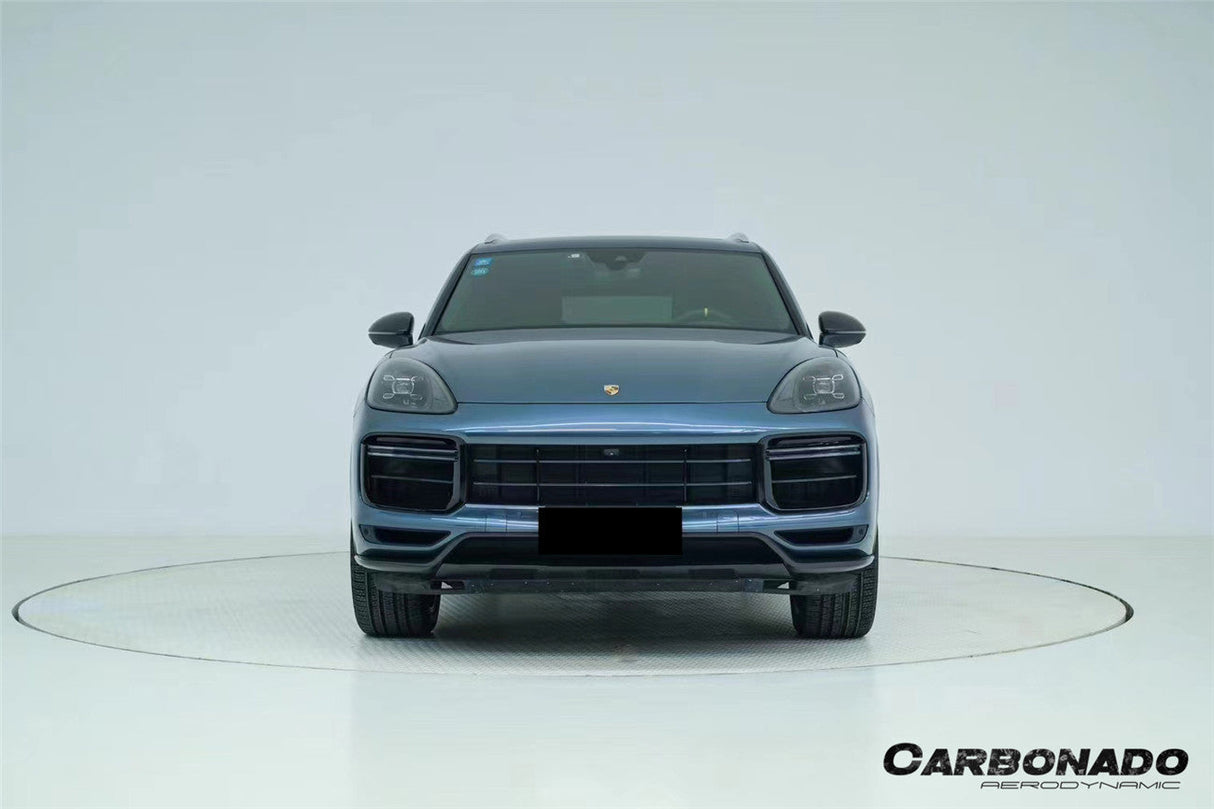 2018-2023 Porsche 9Y0 Cayenne Turbo Convert TurboGT-Style Dry Carbon Fiber Front Lip | Fits Turbo S E-Hybrid, Turbo