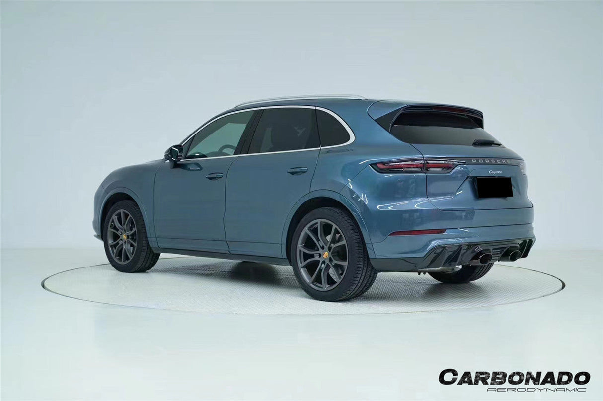 2018-2023 Porsche 9Y0 9YA Cayenne Turbo Convert TurboGT-Style Rear Diffuser With Exhaust Adapter Pipe | Fits Turbo S E-Hybrid, Turbo