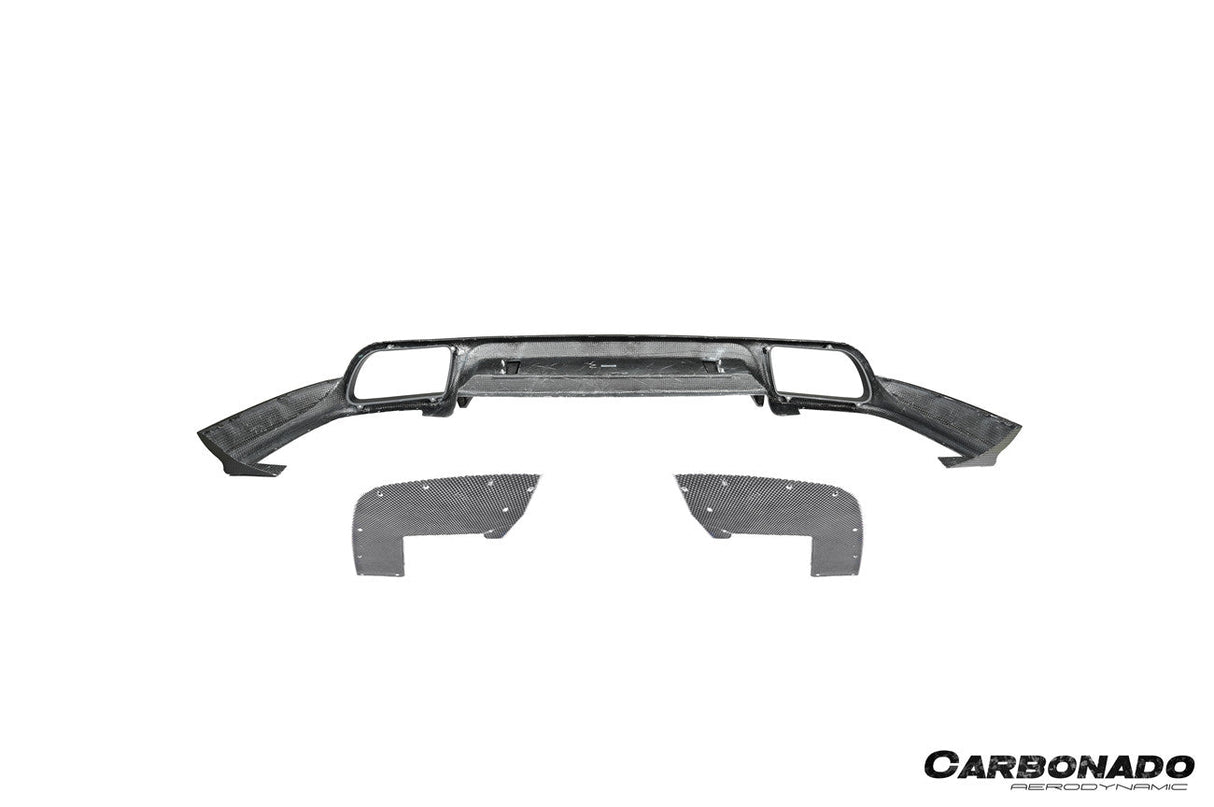 2018–2026 Porsche Cayenne 9Y0 9YB Autoclaved Carbon Fiber Rear Diffuser Carbonado (KT) Fits: All Cayenne Cayenne Coupé Full Range