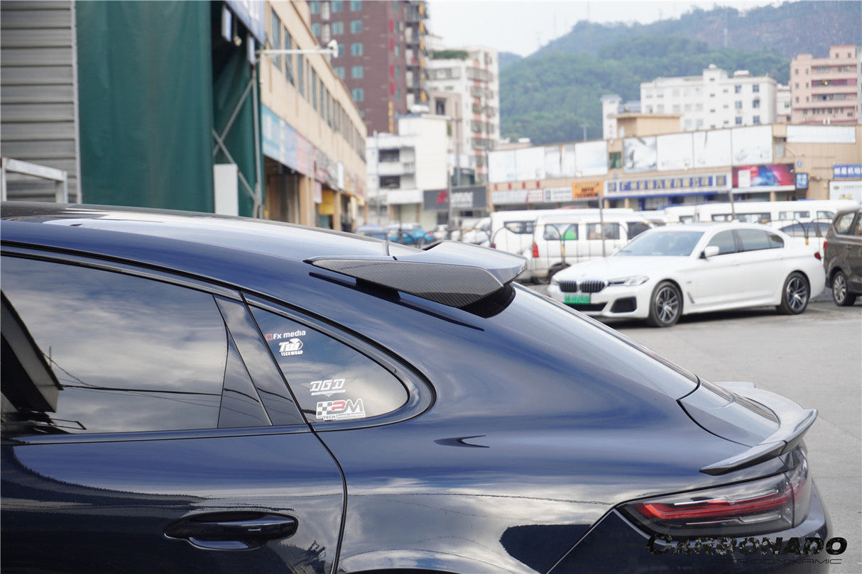 2018-2025 Porsche 9Y0 9YB Cayenne S, GTS, E-Hybrid Coupe Only Turbo Style Dry Carbon Fiber Roof Spoiler