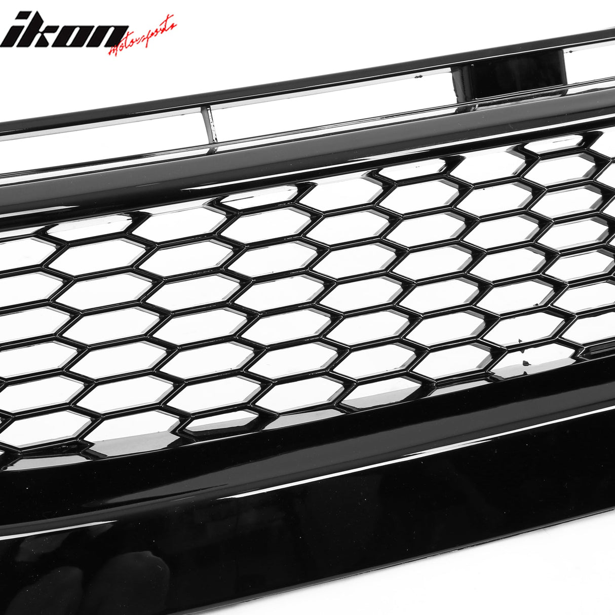 2019-2021 Honda Civic Gloss Black Honeycomb Front Upper Grille ABS