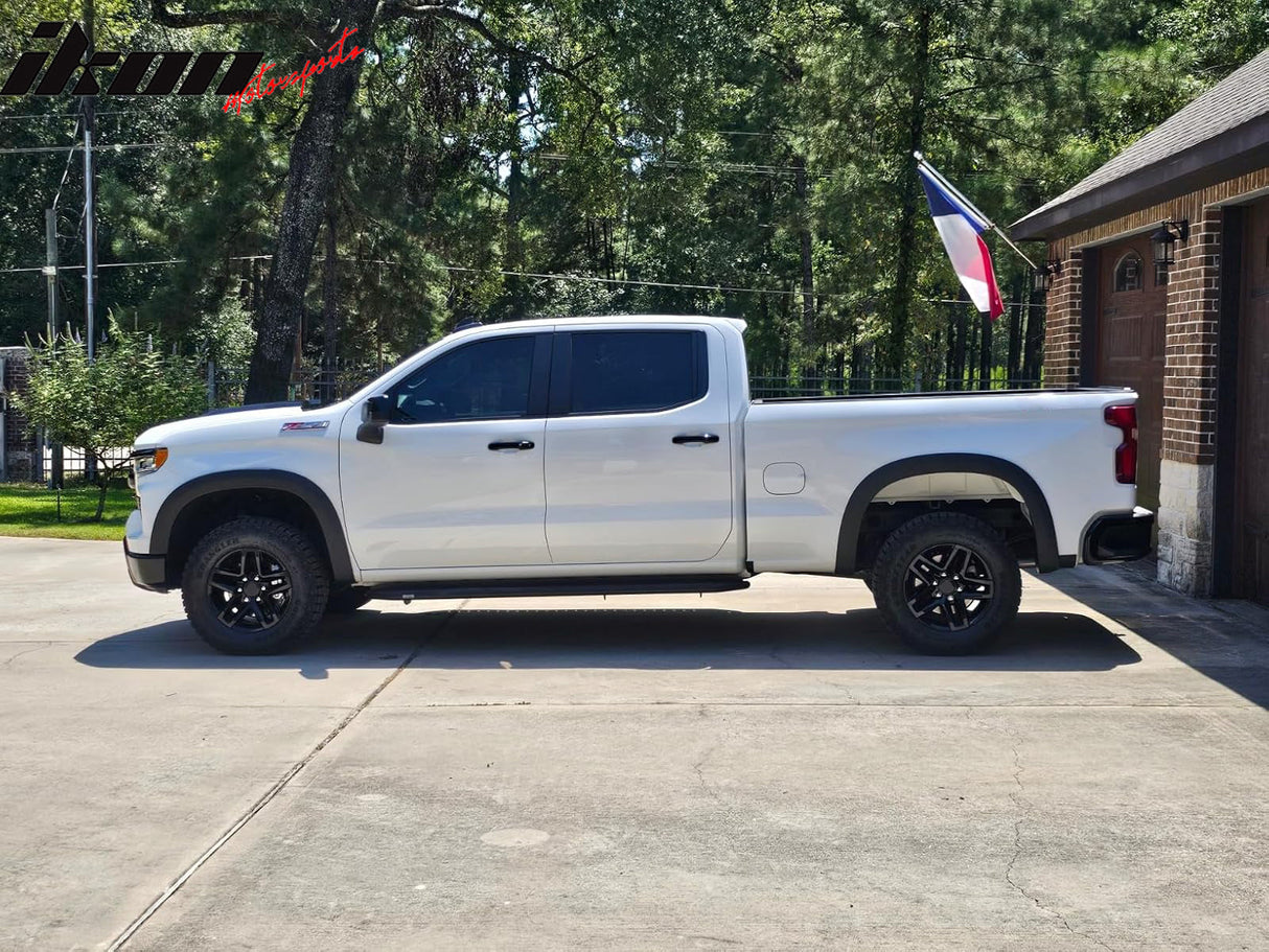 2019-2023 Chevy Silverado 1500 Textured Black Fender Flares PP 4PC