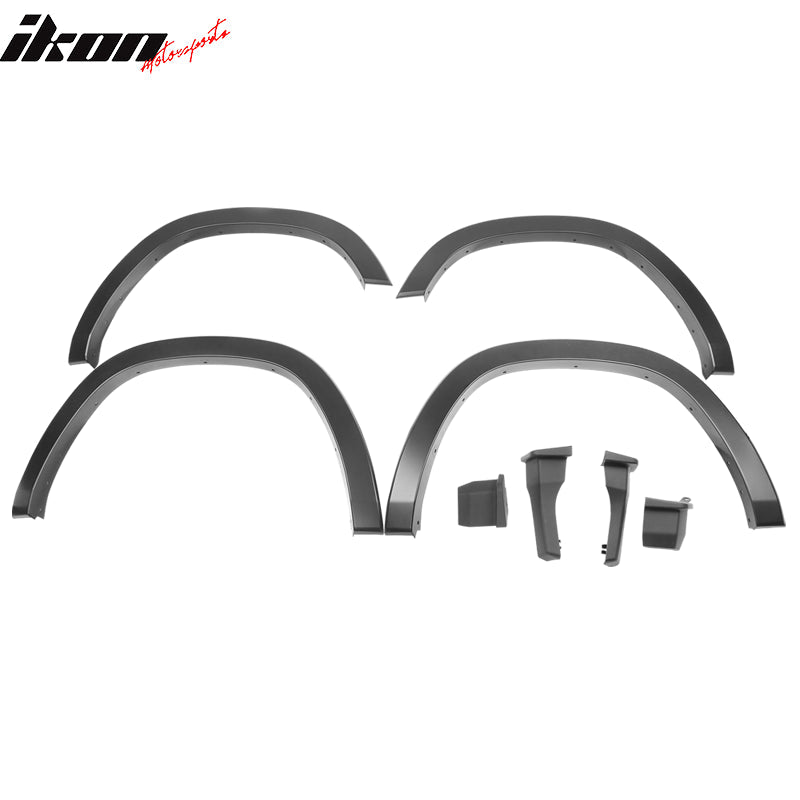 2019-2025 Dodge Ram 1500 Standard Bed Matte Black Fender Flares 4PCS