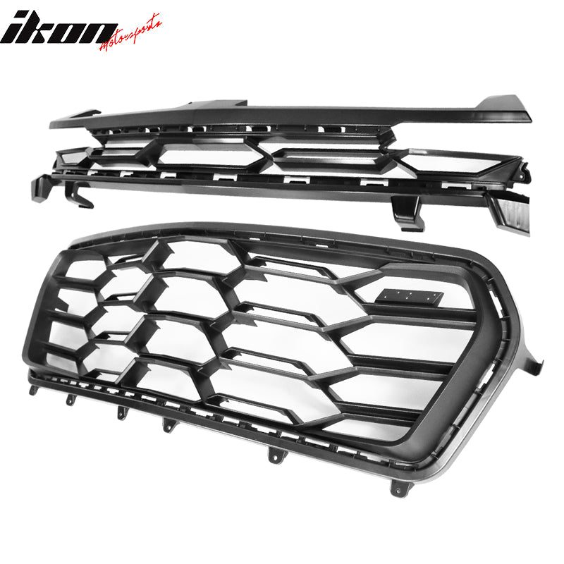 2019-2024 Chevy Camaro 1LE Style Unpainted Black Front Bumper Guard PP