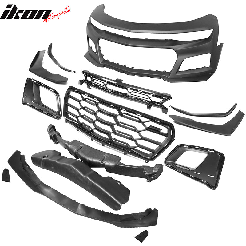 2019-2024 Camaro ZL1 1LE Style Style Unpainted Front Bumper Cover PP