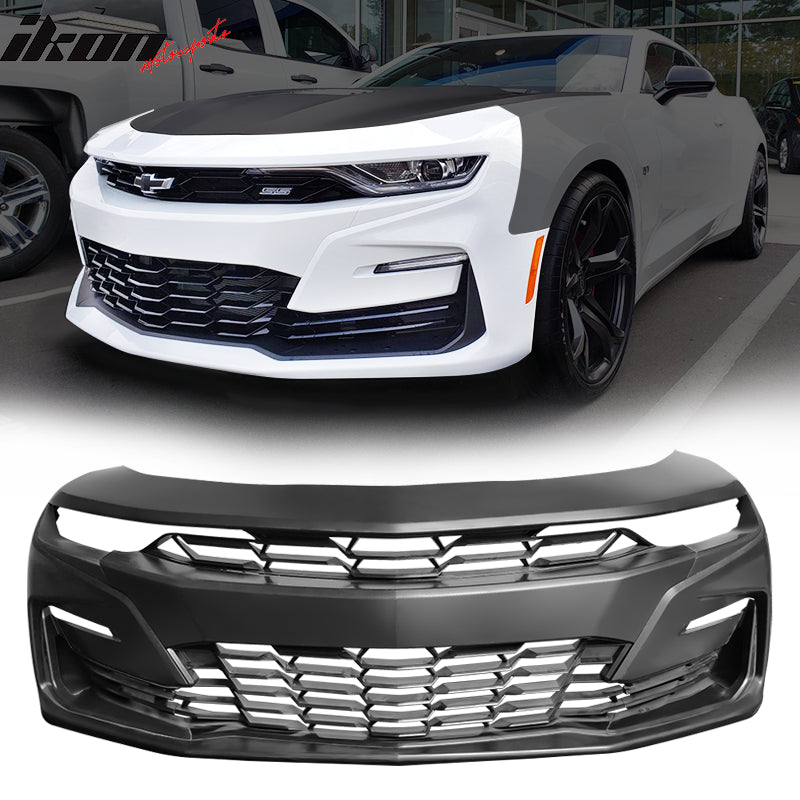 2019-2024 Chevy Camaro SS Style Unpainted Front Bumper Guard Cover PP