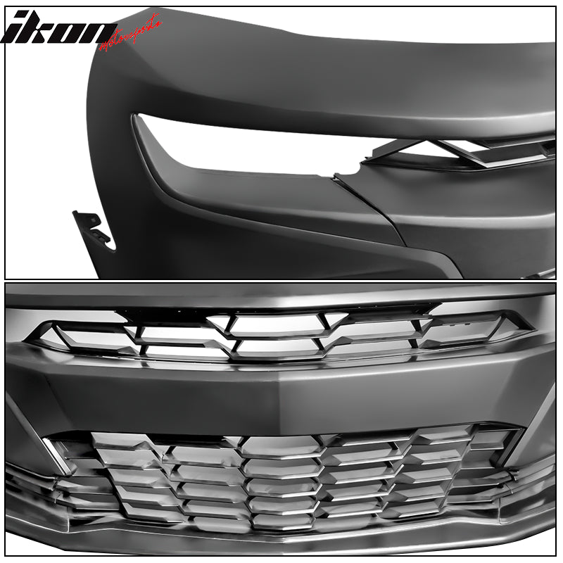 2019-2024 Chevy Camaro SS Style Unpainted Front Bumper Guard Cover PP