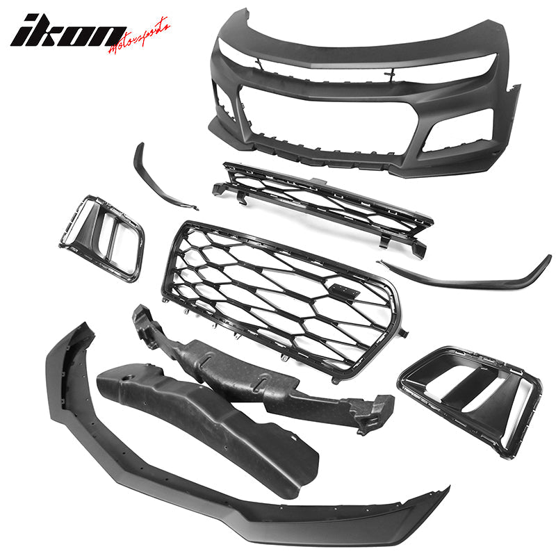 2019-2024 Chevy Camaro LS LT1 Unpainted ZL1 Style Front Bumper Cover
