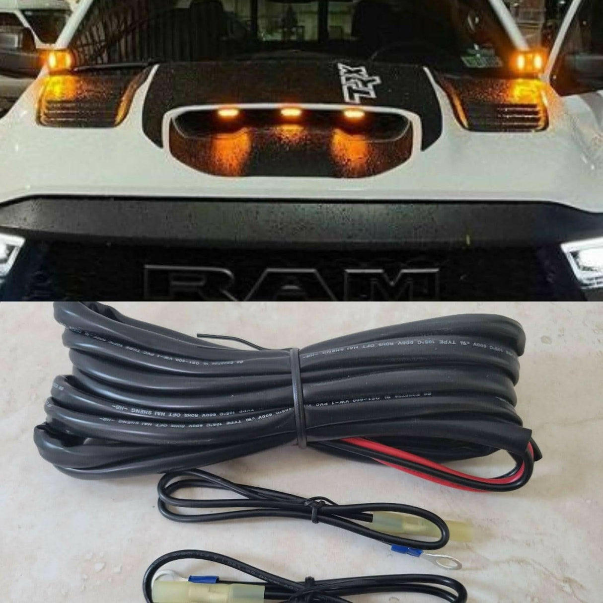 2019+ RAM 1500 TRX Hood Mount/Ditch Lights/Pillars