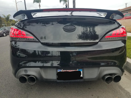 Hyundai Genesis Coupe Sequential Turn Signal - Black / Red / Smoke Tail Lights (2010-2016) - K2 Industries