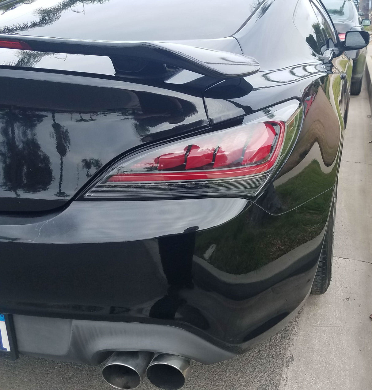 Hyundai Genesis Coupe Sequential Turn Signal - Black / Red / Smoke Tail Lights (2010-2016) - K2 Industries