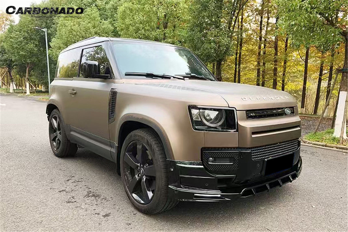 2020-2024 Land Rover Defender rock style Front Lip & with LED Light
