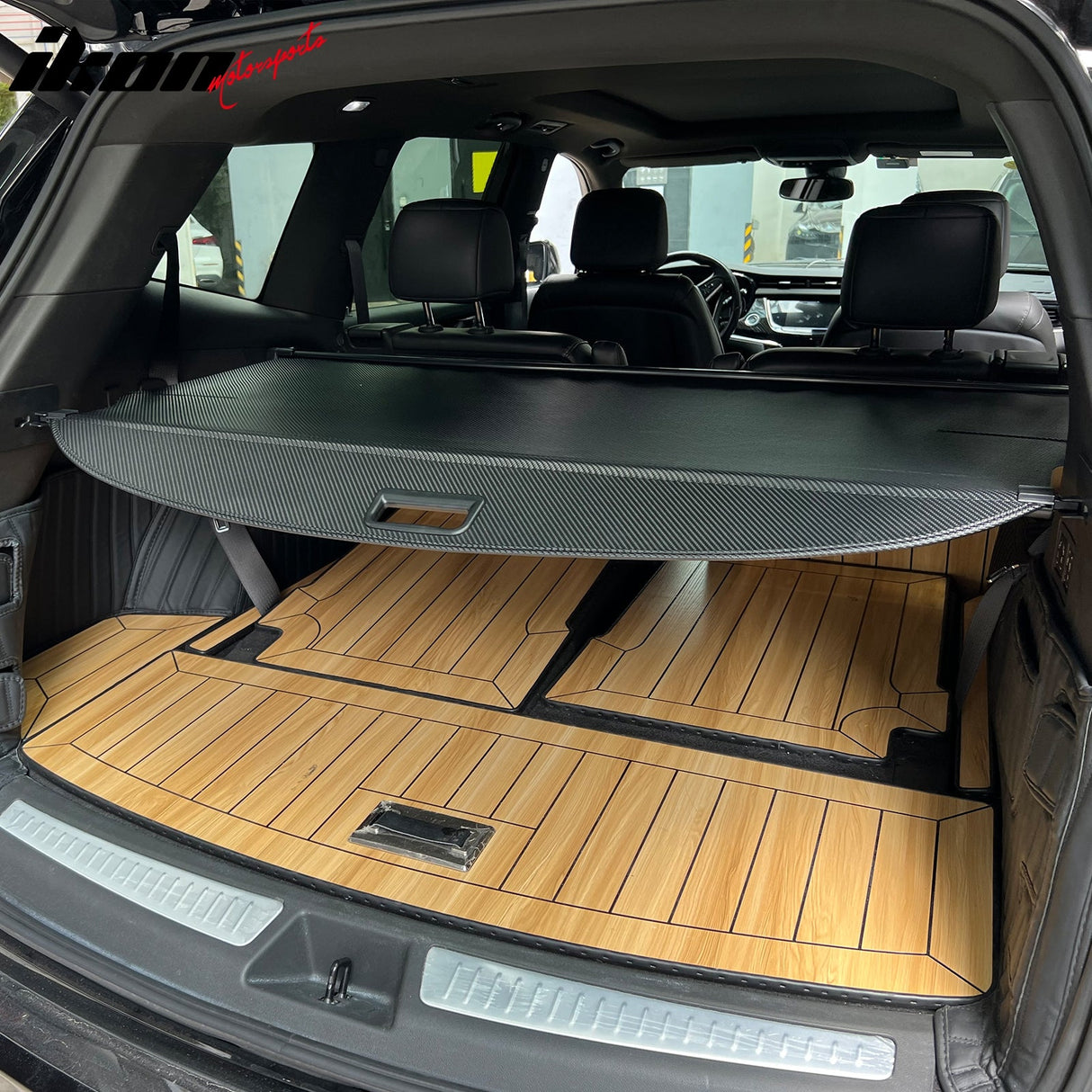 2020-2024 Cadillac XT6 Carbon Fiber Print Retractable Rear Cargo Cover