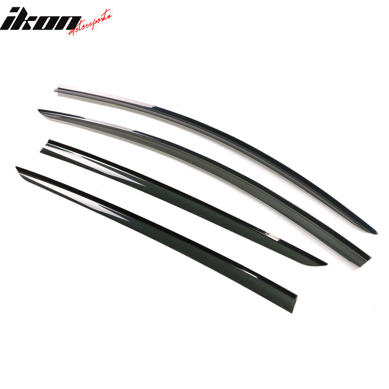 2020-2024 Tesla Model Y Smoke Acrylic Window Visors Deflectors 4PCS