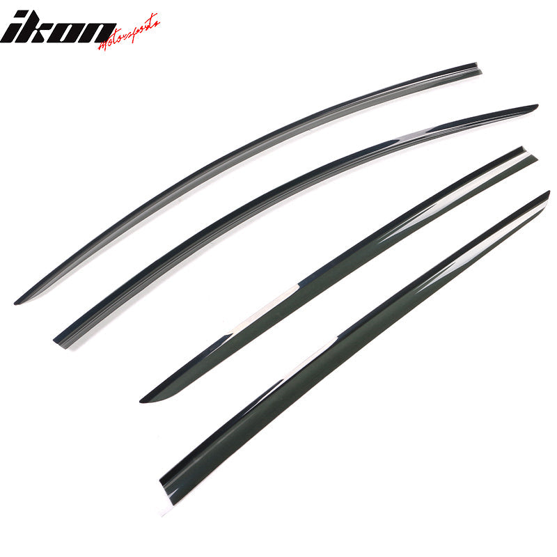 2020-2024 Tesla Model Y Smoke Acrylic Window Visors Deflectors 4PCS