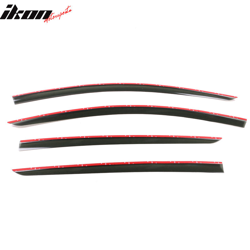 2020-2024 Tesla Model Y Smoke Acrylic Window Visors Deflectors 4PCS