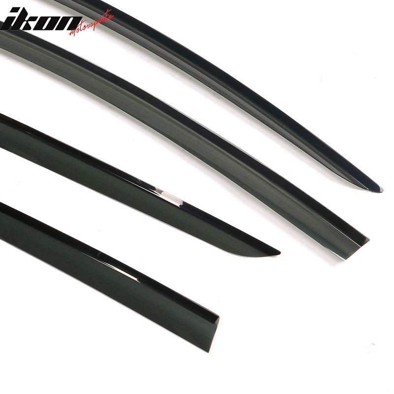 2020-2024 Tesla Model Y Smoke Acrylic Window Visors Deflectors 4PCS