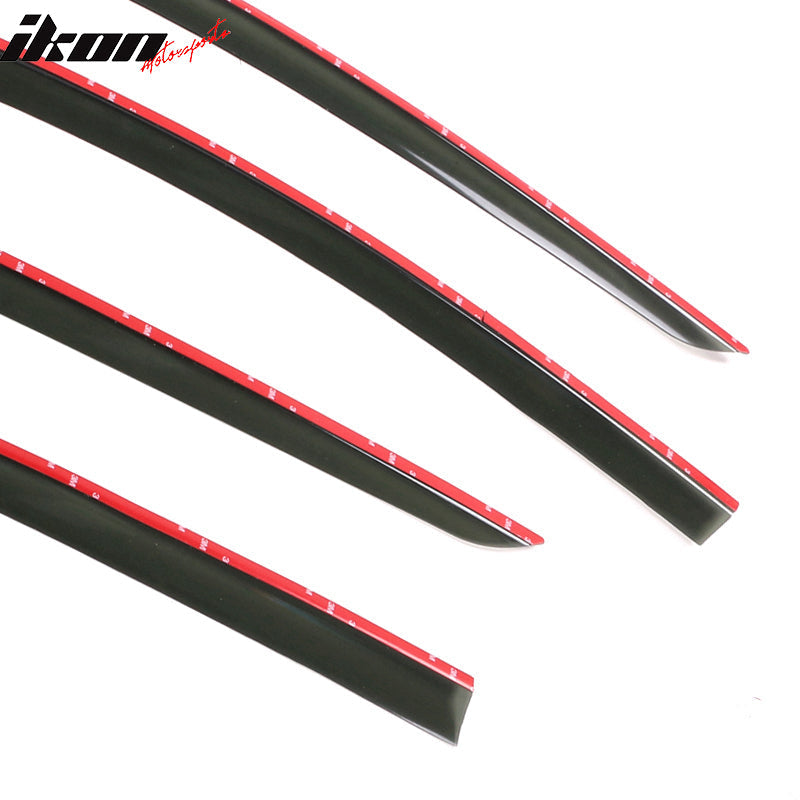 2020-2024 Tesla Model Y Smoke Acrylic Window Visors Deflectors 4PCS