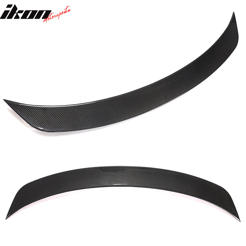 2020-24 Tesla Y Sedan 4-Door IKON Black Rear Spoiler Wing Carbon Fiber