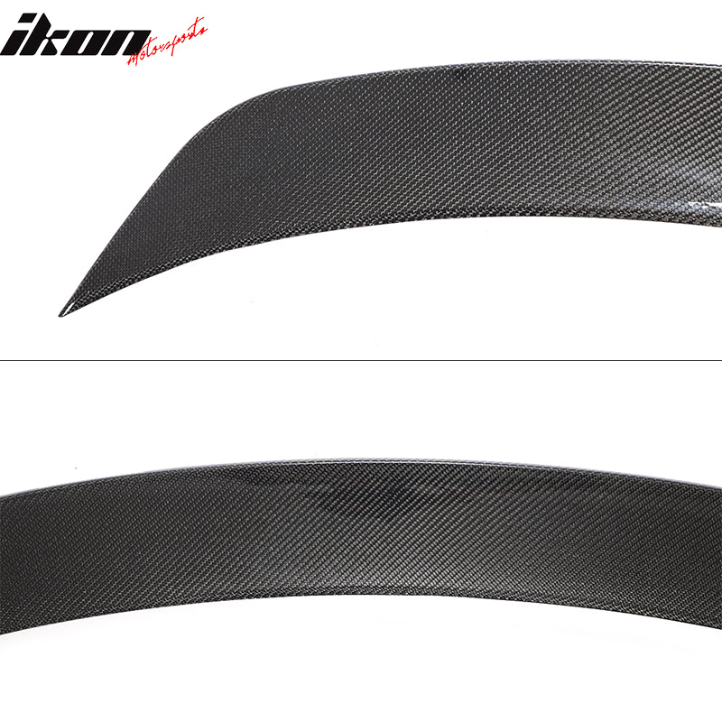 2020-24 Tesla Y Sedan 4-Door IKON Black Rear Spoiler Wing Carbon Fiber