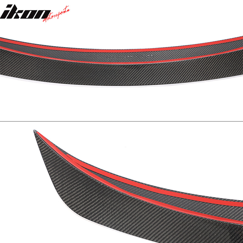 2020-24 Tesla Y Sedan 4-Door IKON Black Rear Spoiler Wing Carbon Fiber