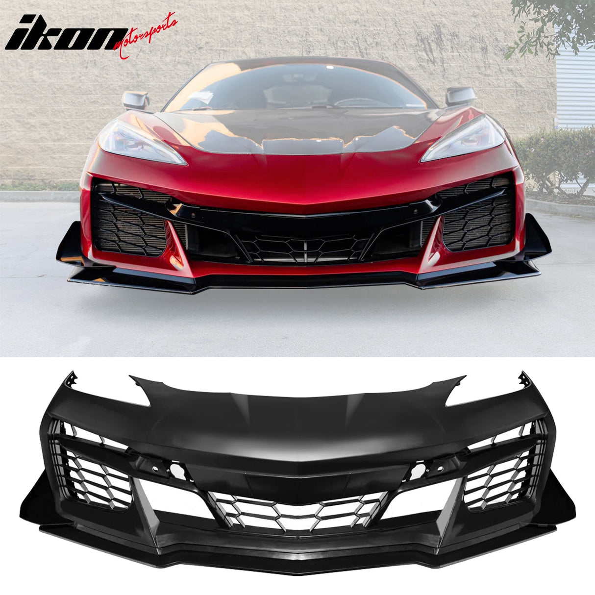 2020-2025 Chevrolet Corvette Z06 Z07 Style Front Bumper Conversion PP
