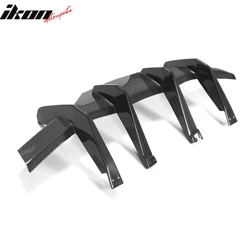 2020-2025 Chevy Corvette C8 Gloss Rear Bumper Diffuser Carbon Fiber
