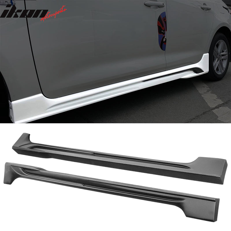 2020-2025 Toyota Corolla Sedan Matte Black Side Skirts Rocker Panel PP
