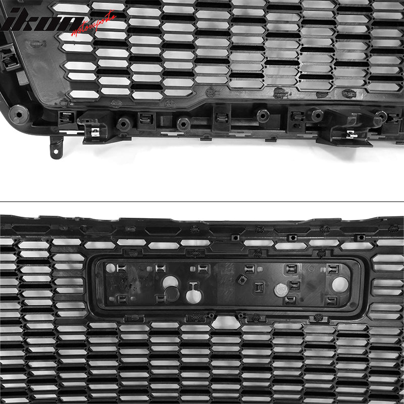 2021-2023 GMC Yukon XL Denali Style Gloss Front Grille with Hood Guard