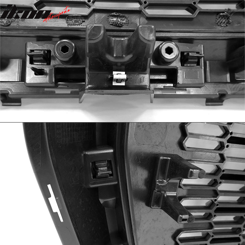 2021-2023 GMC Yukon XL Denali Style Gloss Front Grille with Hood Guard