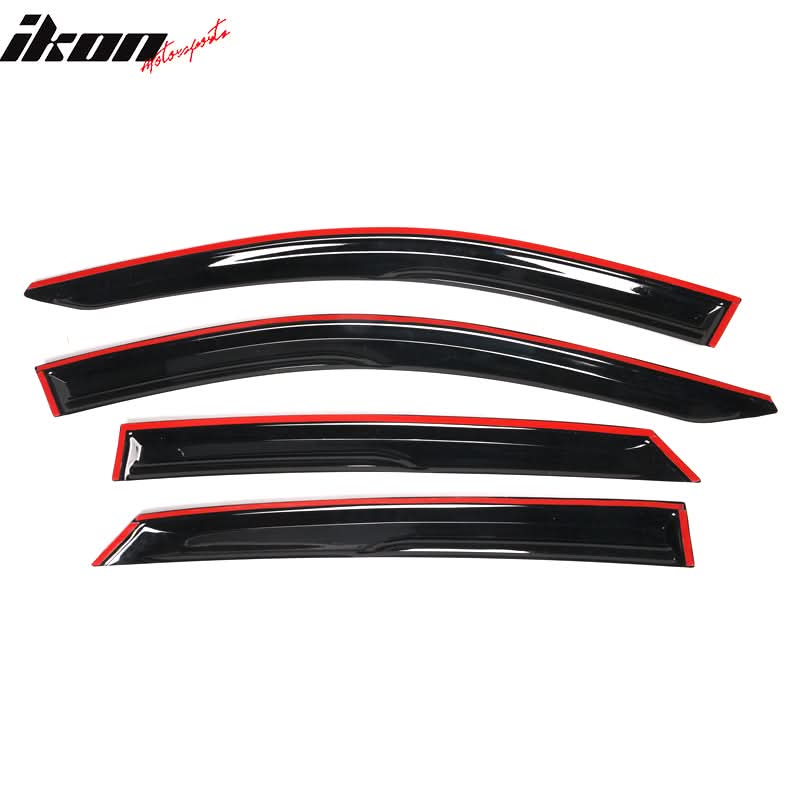 2021-2023 Hyundai Elantra Sedan Mugen Style Tape-On 4PCS Window Visors
