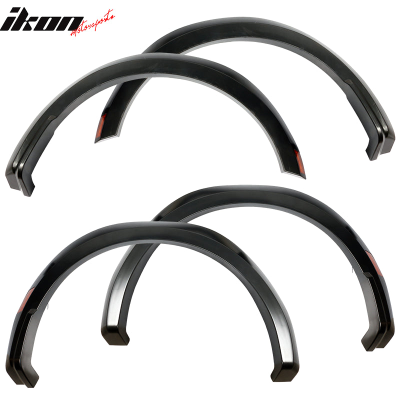 2021-2024 Ford F-150 R Style Matte Black 4PCS Fender Flares Cover PP