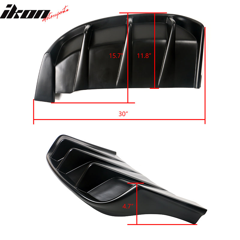 2021-2024 Ford Mustang Mach-E GT Gloss Black Rear Bumper Lip Diffuser